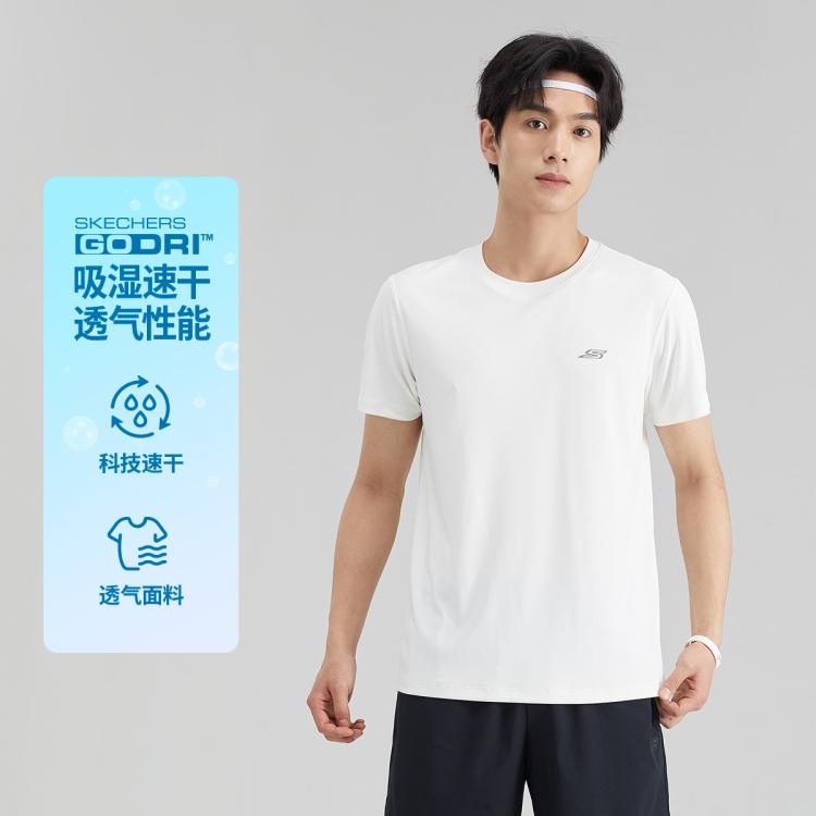 斯凯奇 【速干t恤男】夏季爆款短袖t恤男跑步服运动t恤男士t恤快干衣
