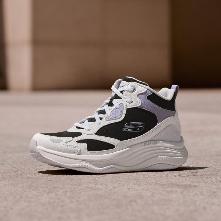 斯凯奇 出清【D'LUX缓震大底】女鞋高帮运动休闲鞋跑步女靴回弹秋冬