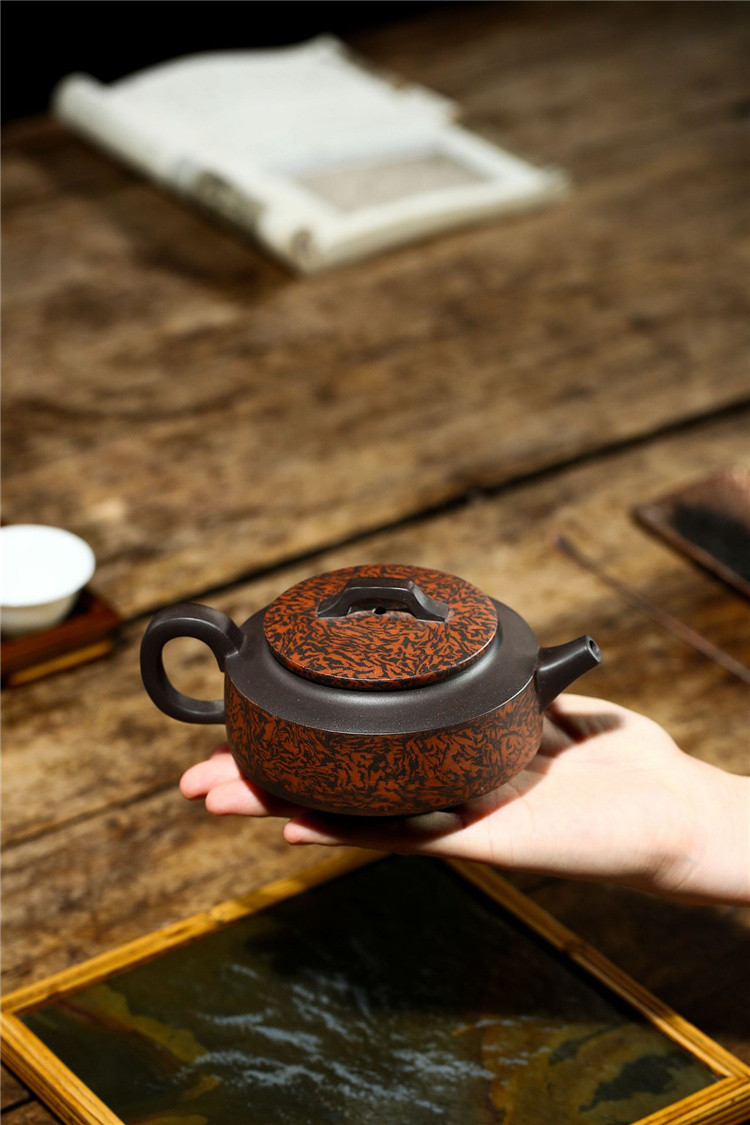 《周盘》正宗宜兴黑胶泥手工紫砂壶功夫茶具养生壶泡茶壶送长辈
