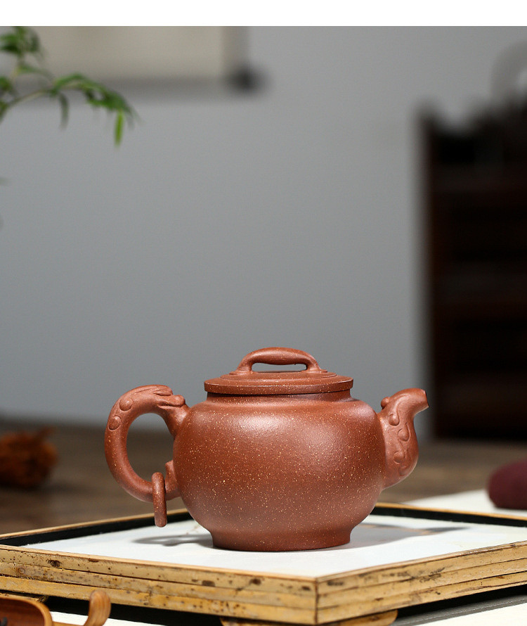 《德义》宜兴紫砂壶国助工徐六萍手工原矿降坡泥紫砂茶壶功夫茶具