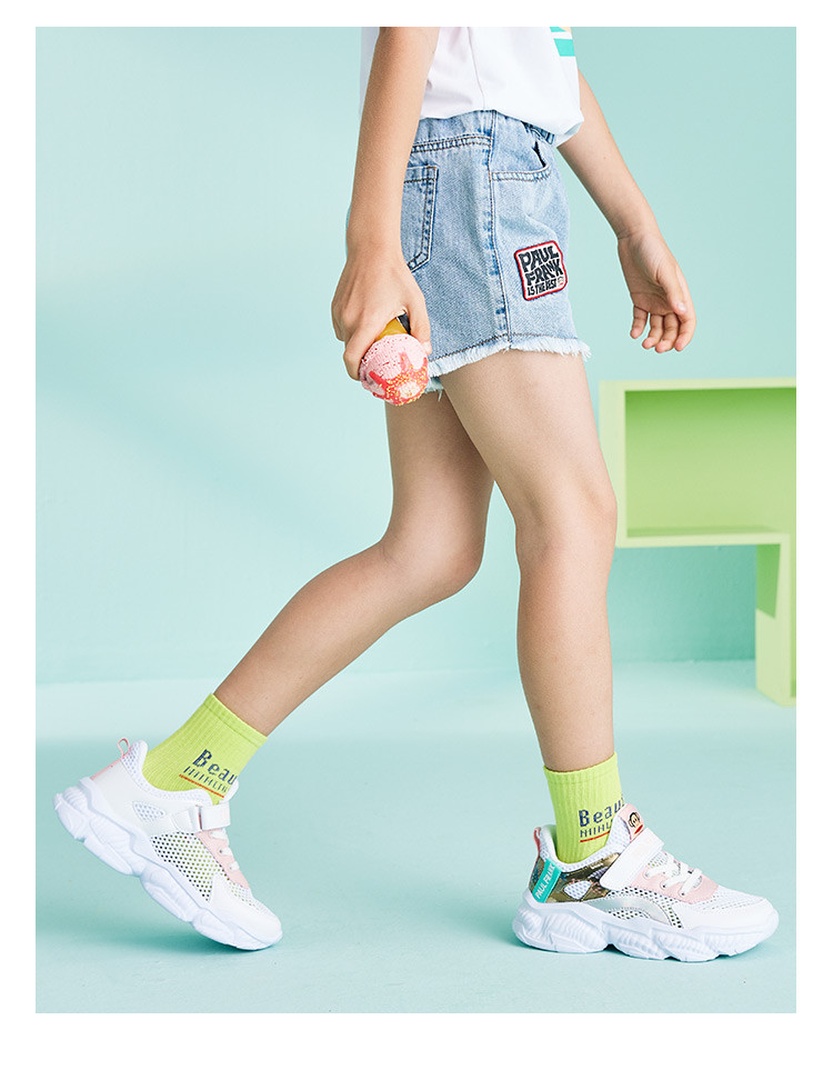 21夏新品女童透气时尚百搭凉爽舒适儿童牛仔超短裤