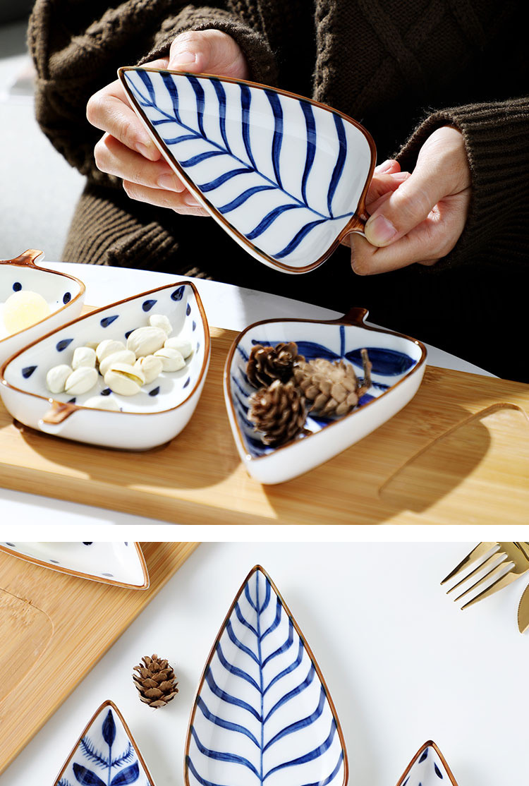 日式创意可爱小料蝶子烘碟子卡通陶瓷家用味碟盘火锅蘸料碗餐具