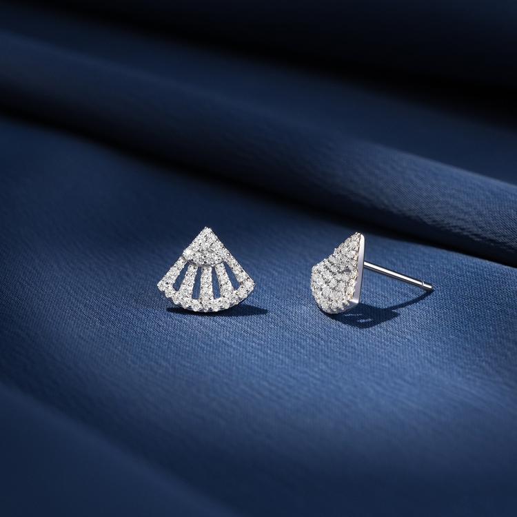 apm MONACO Baby小扇子925银高级感耳钉甄选好礼AE13413OX