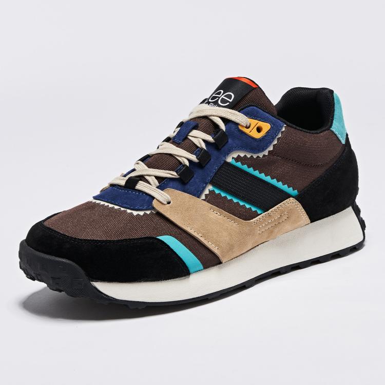 LEE LEE 【断码特卖】男鞋春秋款百搭运动休闲鞋潮流韩版拼接复古跑步鞋男