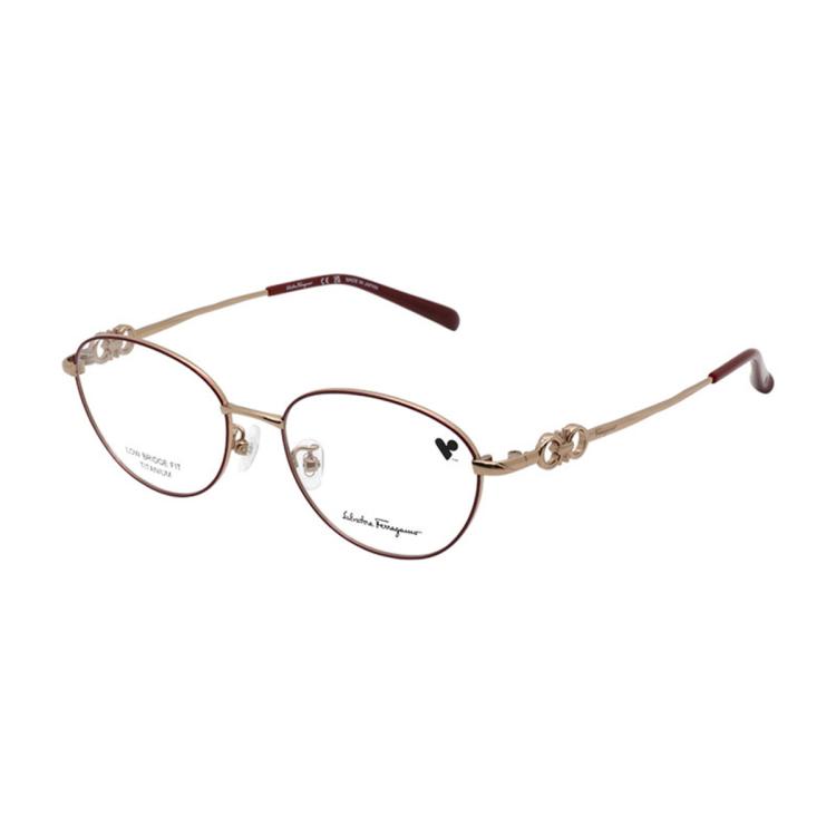 Ferragamo 【23年新款】女款进口精致钛材全框眼镜架 Sf2575lb In Gold