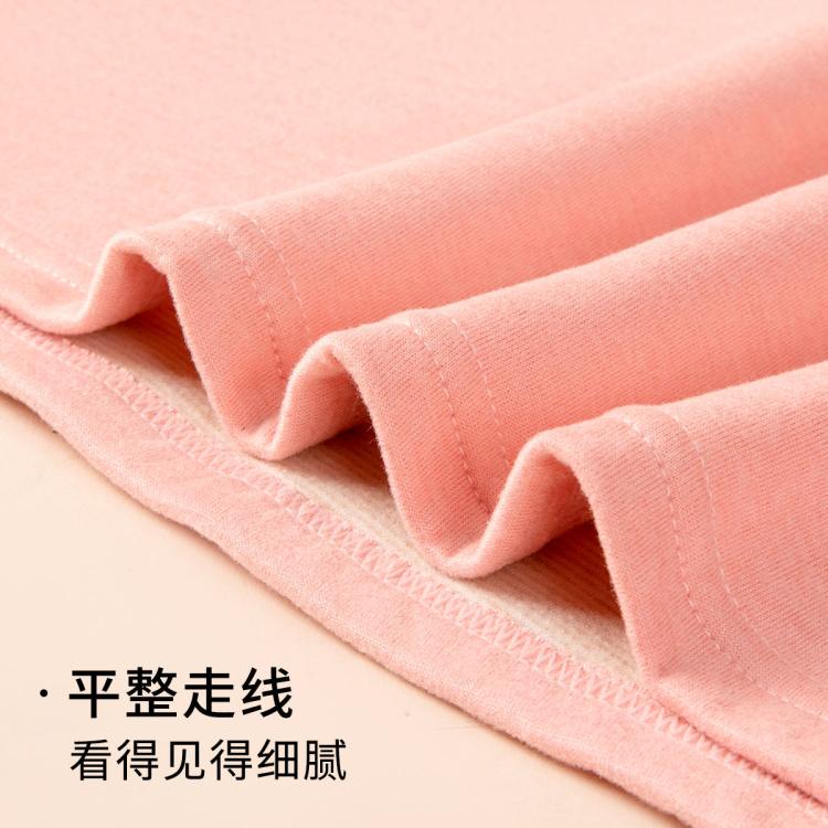 芬腾 【含绵羊毛桑蚕丝】加厚锁暖女士保暖上衣打底衫女秋衣女上衣初秋