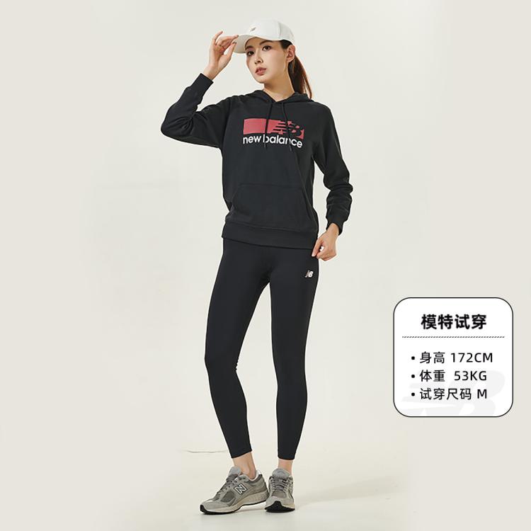 NEW BALANCE New Balance NB奥莱正品女款运动休闲时尚潮流百搭连帽抽绳长袖针织卫衣 6920868267819747523