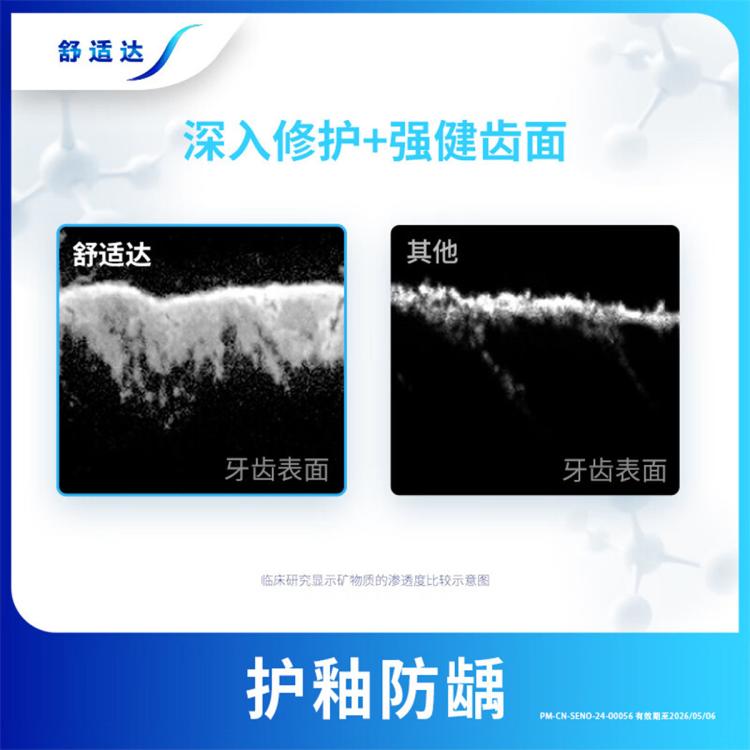 舒适达 【150g】护敏牙膏缓解牙齿敏感清新口气护龈防蛀精准修护牙釉