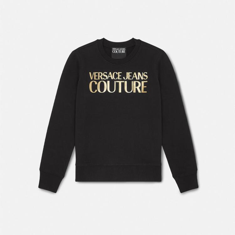 Versace Jeans Couture 范思哲2024春季款金色logo休闲运动套头圆领长袖男式卫衣 In Multi