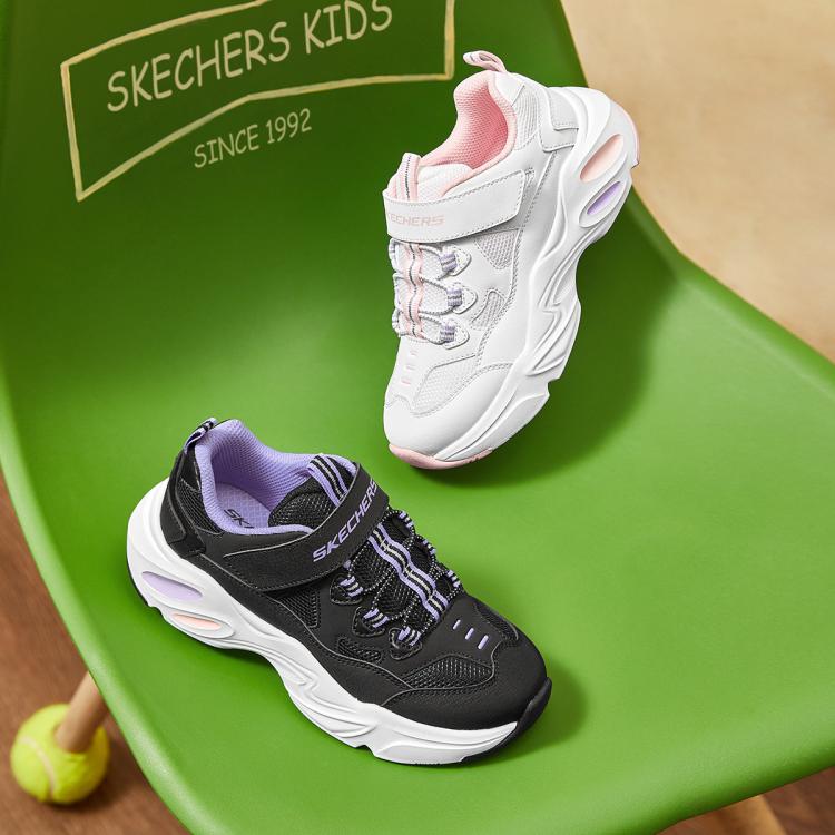 斯凯奇 女中大童|潮流舒适百搭女童老爹鞋日常可爱简约儿童运动鞋秋冬季