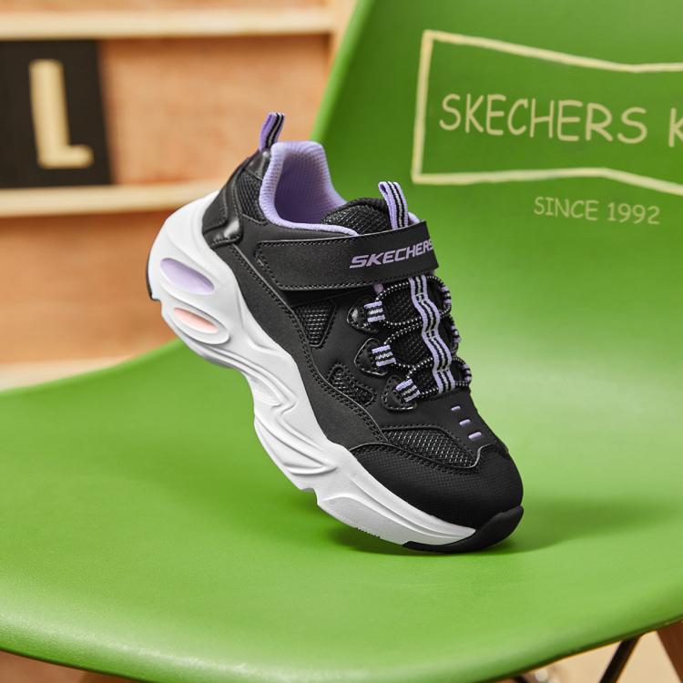 斯凯奇 女中大童|潮流舒适百搭女童老爹鞋日常可爱简约儿童运动鞋秋冬季