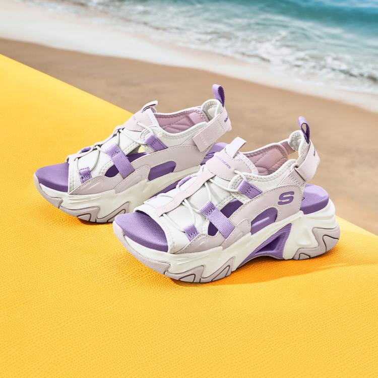 Skechers 【柔软舒适】女鞋凉鞋休闲鞋低帮春夏季 In Purple