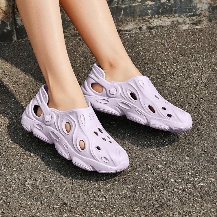 Skechers 【泡泡鞋】女鞋洞洞鞋女轻质舒适休闲凉鞋女凉鞋透气夏季 In Purple