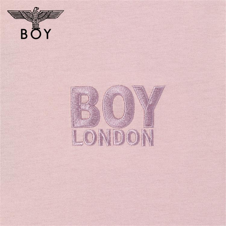 BOY LONDON BOY LONDON 男女同款短袖夏季时尚百搭潮牌粉色休闲T恤