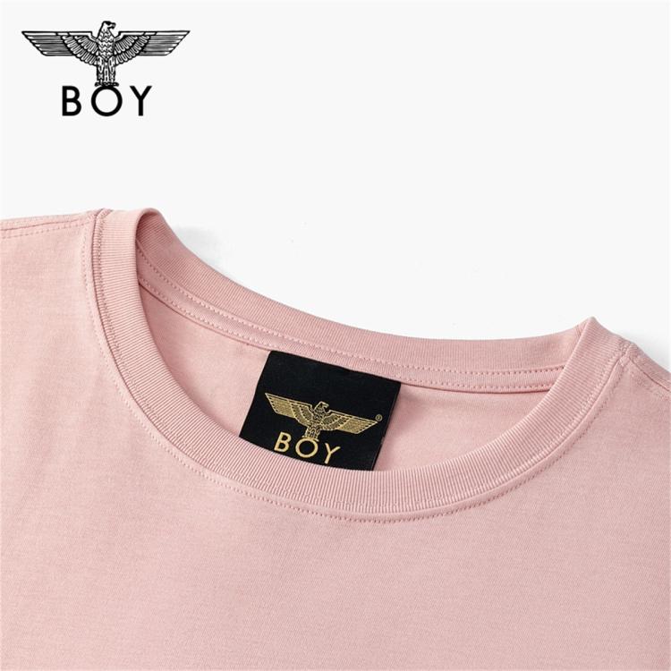 BOY LONDON BOY LONDON 男女同款短袖夏季时尚百搭潮牌粉色休闲T恤