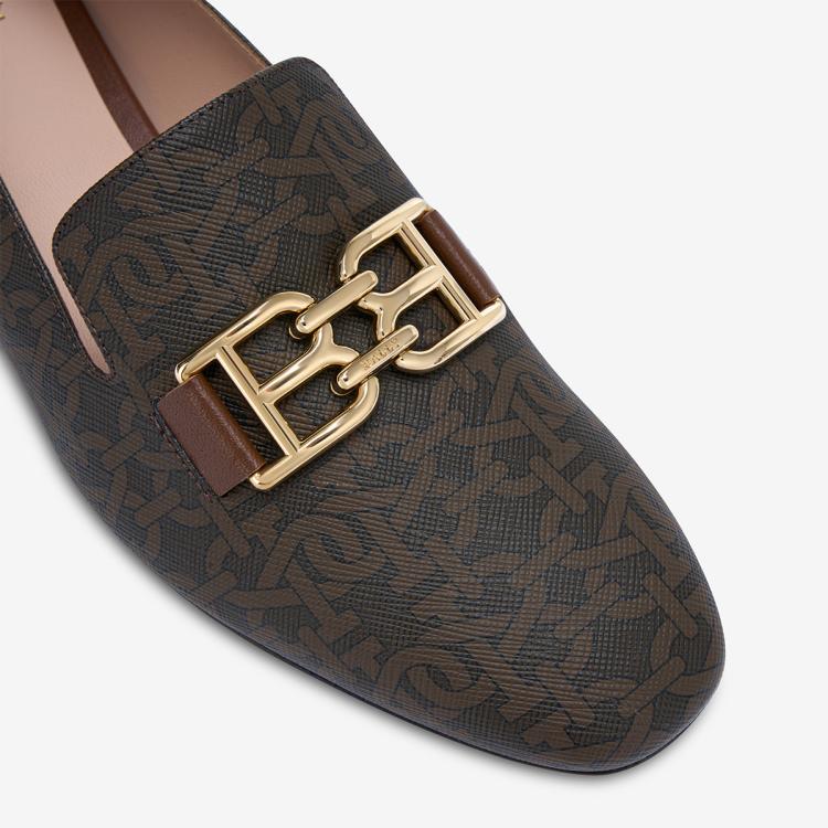 BALLY BALLY 巴利女鞋棕色老花日常休闲百搭女单鞋6239516