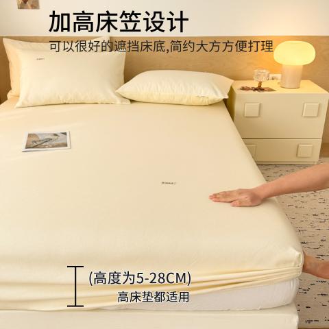 诺米美物 床笠纯棉100%棉全棉老粗布床笠床垫保护罩包裹床笠单件可水洗 图片 5