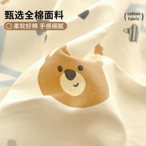 诺米美物 全棉印花四件套100%纯棉家用被套床单床上用品学生宿舍三件套 图片 2