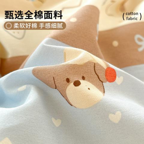 诺米美物 全棉印花四件套100%纯棉家用被套床单床上用品学生宿舍三件套 图片 2