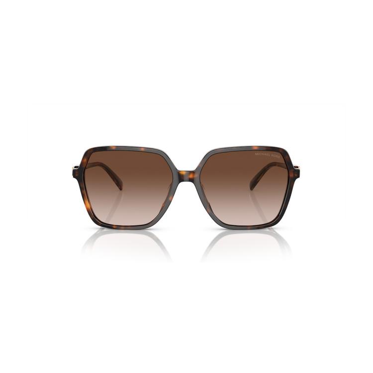 Michael Kors Logo-plaque Sunglasses In Brown