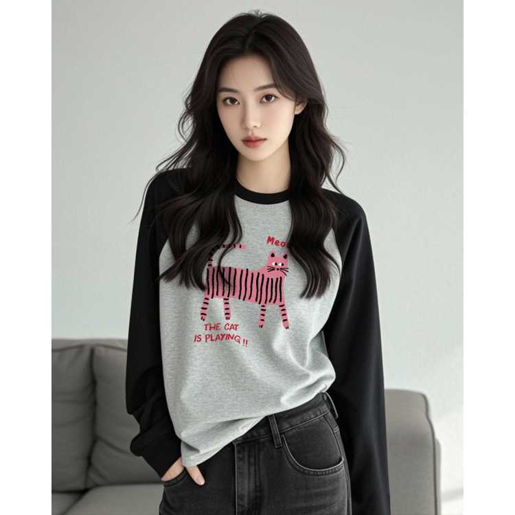 ��ά˹ Z+ ��Ȥζ��ͨ���＾Ů�����ʽС��è��ӡ��T��������������Ů