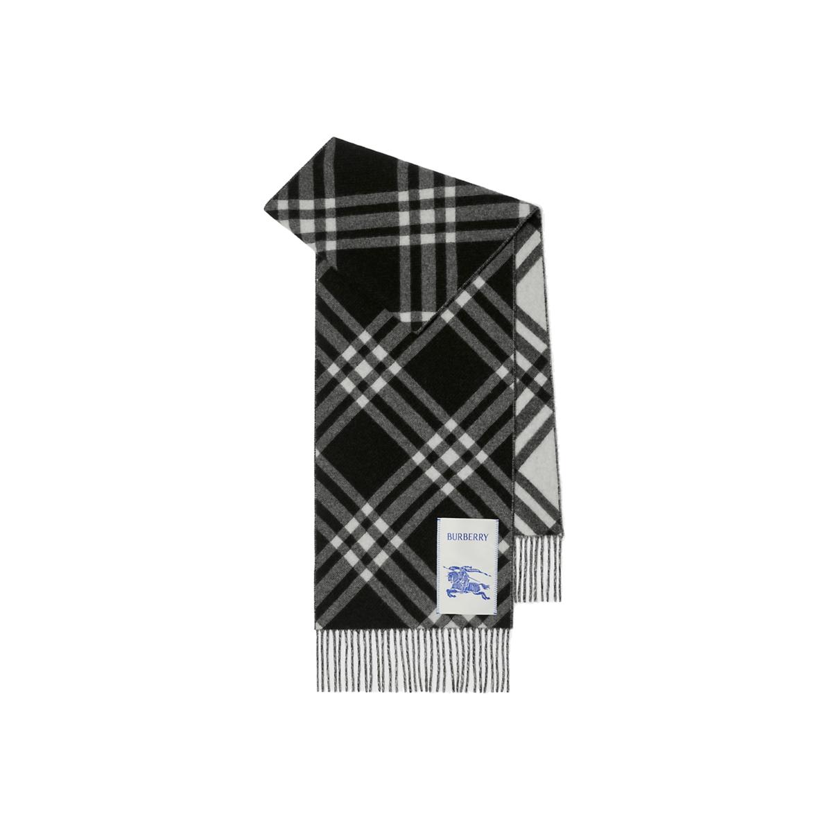 BURBERRY 【爆款反季好价】羊绒格纹大logo羊绒围巾披肩7天无忧退换