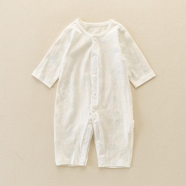 西不 婴儿连体衣春秋男女宝宝纯棉衣服薄款连体服外出哈衣爬爬服潮