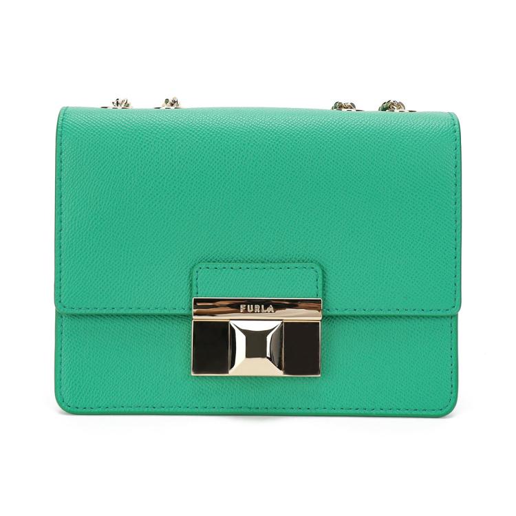 Furla [抢先购] Venere牛皮迷你女士单肩包小方包 In Green