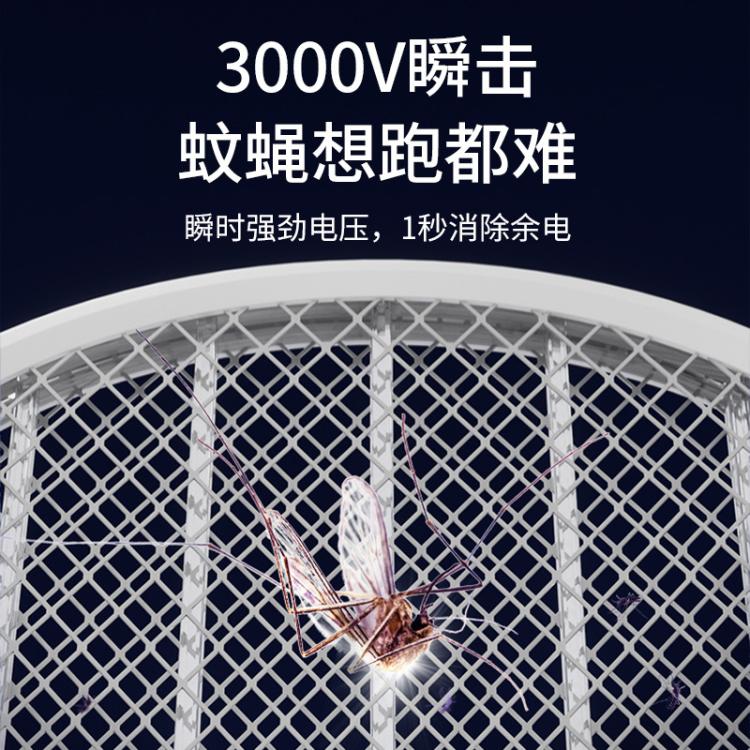 志高 【强力灭蚊 持久续航】充电式LED灯照明驱蚊电蚊拍灭蚊器蚊灯
