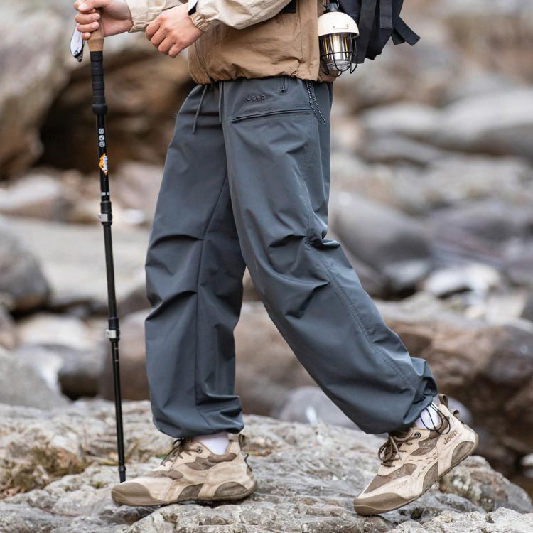 JEEP 【一裤两穿】爆款休闲裤男士春季宽松户外工装裤男潮流裤子男长裤