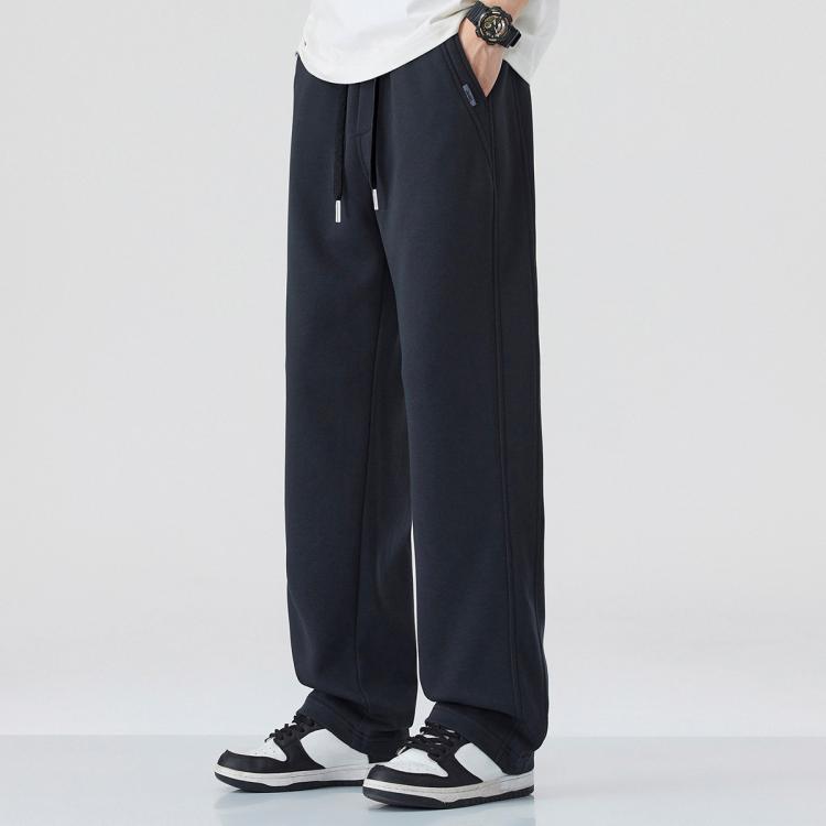 JEEP 【垂感直筒裤】休闲裤男士裤子男春季宽松卫裤运动裤垂感阔腿男裤