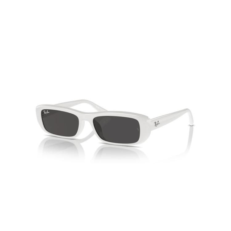 Rayban 【成毅同款】雷朋墨镜男士窄框枕形男女太阳镜0rb4436d In White