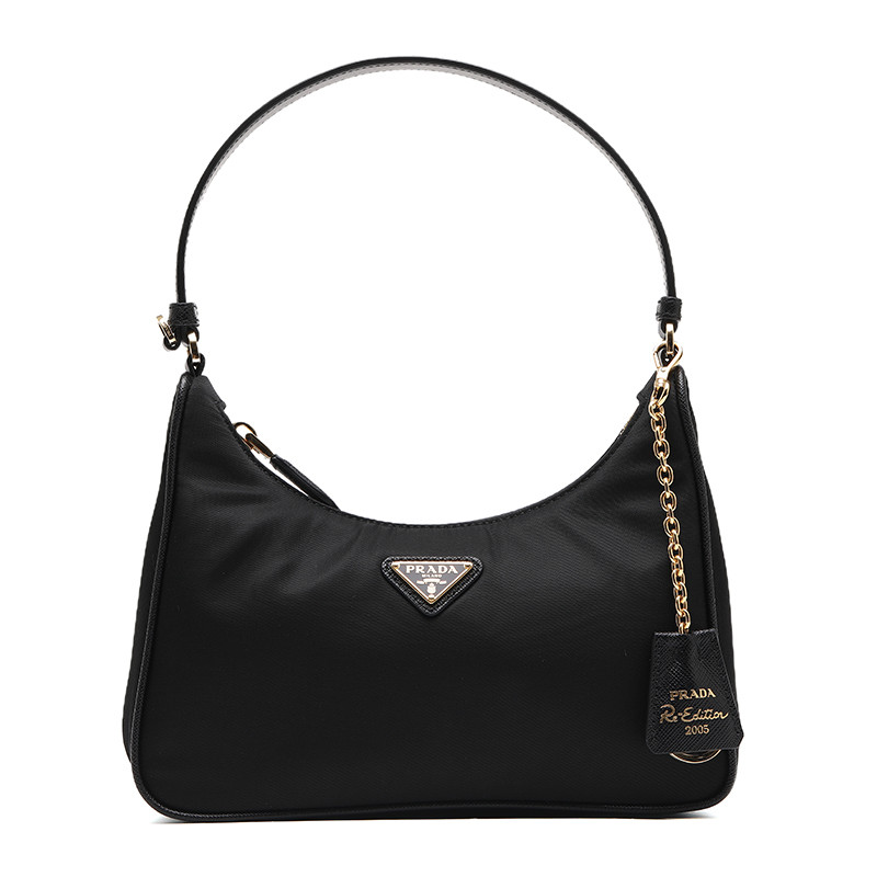 PRADA Re-Edition2005三角标可拆卸链条挂饰单肩包 女款