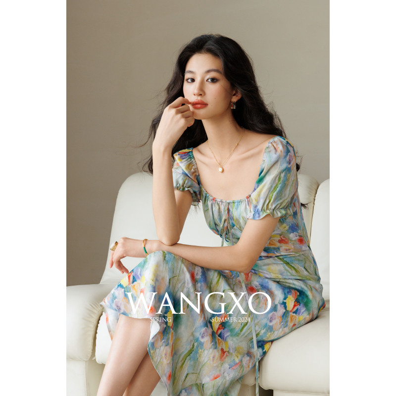 WANGXO Ǯ߶Īλ԰ӡȹŮͻзʽЪAȹŮ439Ԫȯ