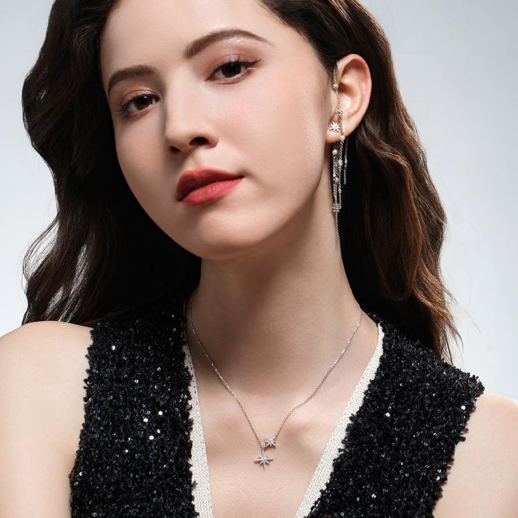 apm MONACO Baby双六芒星925银轻奢高级感项链锁骨链AC6424OX