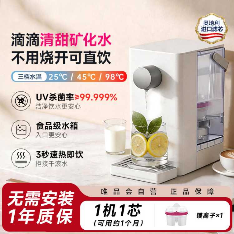 BWT 净水器家用自来水过滤器直饮即热饮水机小型台式净水机净饮一体机