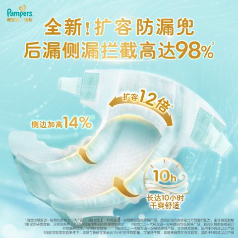 帮宝适 【超值2包】一级帮纸尿裤NB-XL尿片超薄透气尿裤小箱装 图片 7