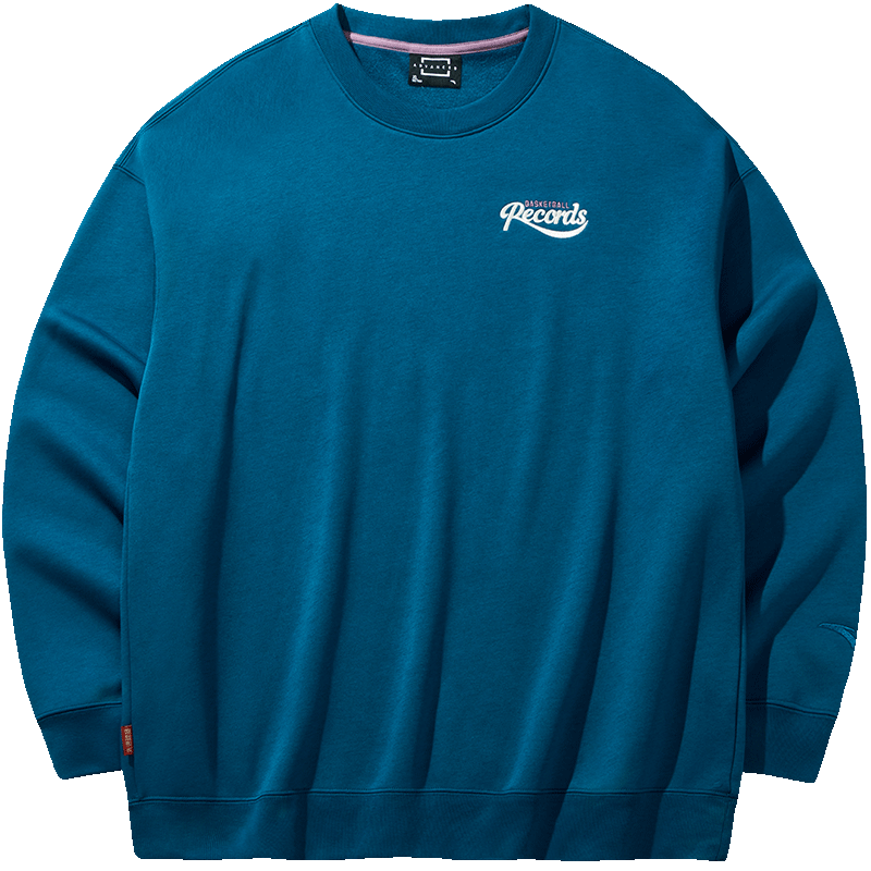 安踏 加绒加厚 套头衫男 秋冬保暖休闲百搭卫衣 针织运动印花男士上衣 95元（超V会员价，首单礼金，价格更低）