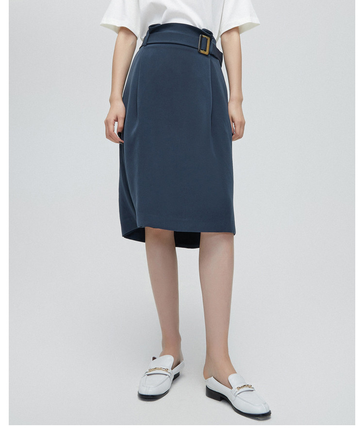 秋季女装商务通勤简约舒适百搭高腰直身裙职业半身裙半截裙