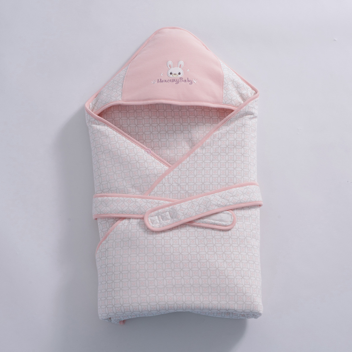 婴儿抱被纯棉秋冬季春秋新生儿用品初生宝宝被子加厚保暖外出包被格悦