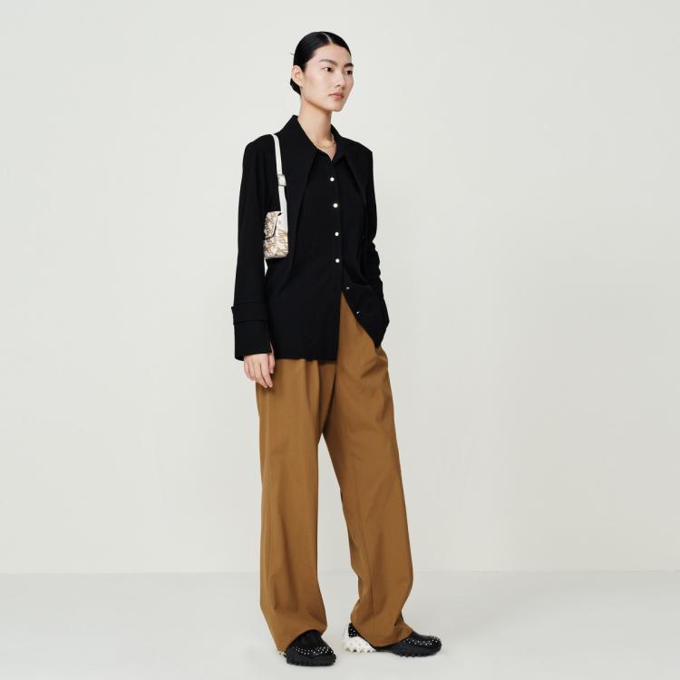 玛丝菲尔 【艺术质感 向美而行】通勤时尚百搭女式衬衫