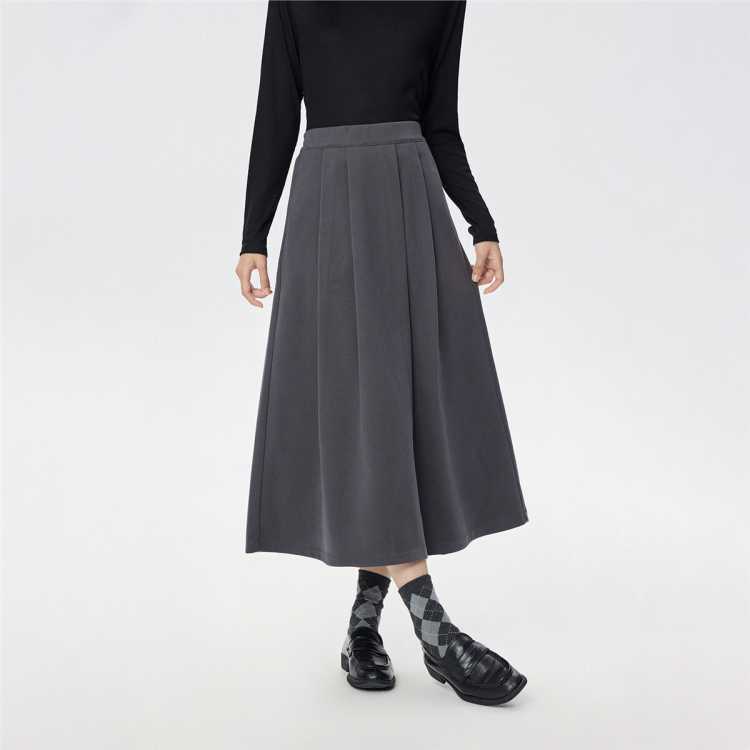 ����ū 2025���ﶬ��ë��ѹ��A�ְ�ȹ Ů���ɽ�����֯��ȹ 84Ԫ