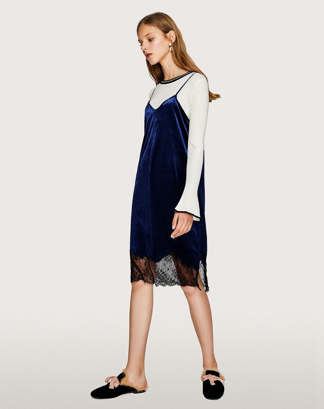 ur吊带h型连衣裙