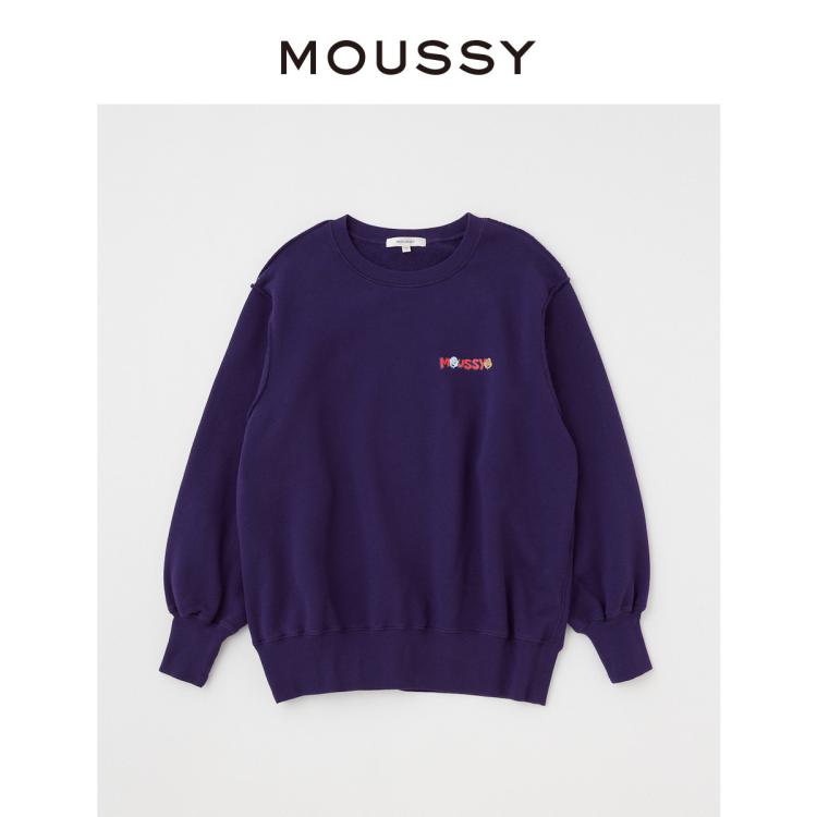 MOUSSY MOUSSY 秋季中性风刺绣卫衣010GA590-5460 6921026007168556440