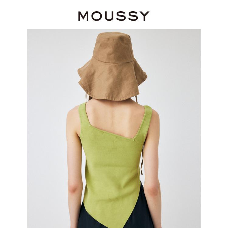 MOUSSY 春夏新品不规则设计修身款易搭配背心010GSG70-0760 6920877073826959832