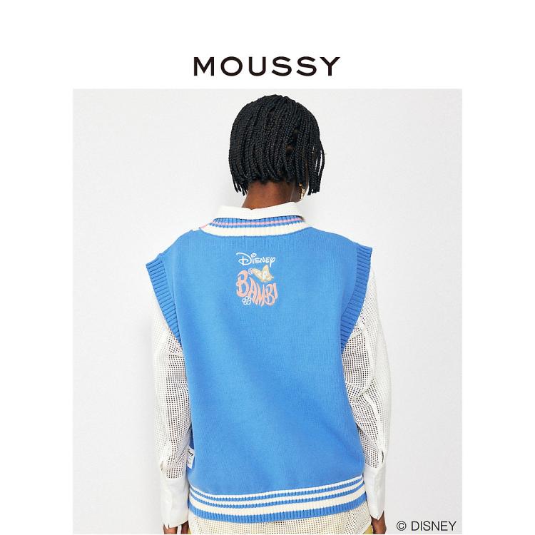 MOUSSY MOUSSY 秋季新品迪士尼合作款立体绣针织背心010GSY70-0000 6920776876559858008