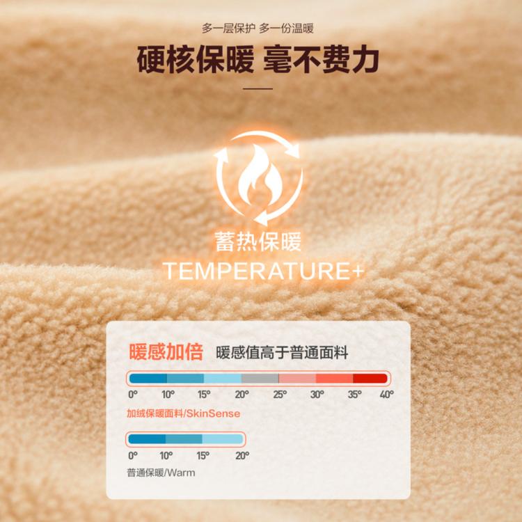 海澜之家 【加绒加厚】冬季轻商务时尚通勤保暖御寒易打理男士休闲裤