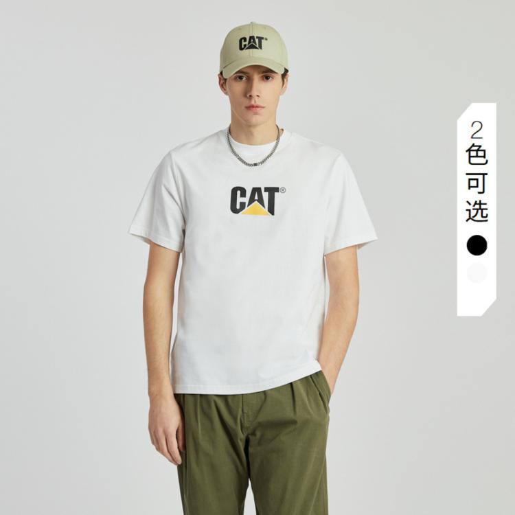 Cat 24春新品男士经典logo印花设计短袖t恤 In Blue