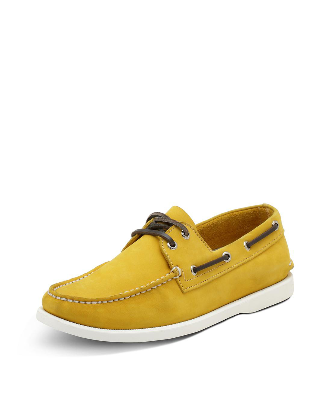 暇步士2017专柜同款牛皮磨砂透气舒适帆船型男休闲鞋