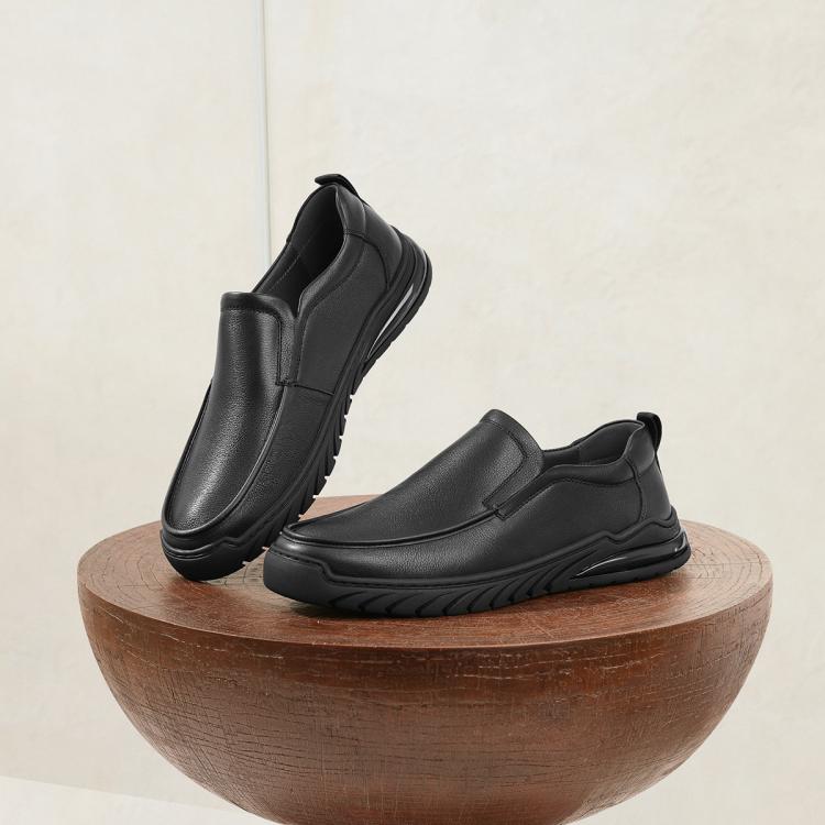 BELLE 【品质爆款】百丽男鞋轻便舒适真皮商务鞋秋牛皮革套脚休闲皮鞋